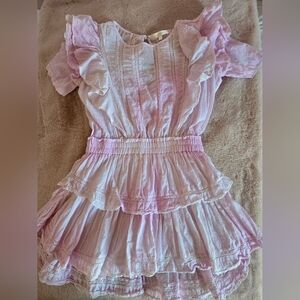 LoveShackFancy Soft Pink Lace Top
